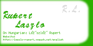 rupert laszlo business card